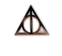 Harry Potter Enamel Pin Badges & Charms | Lapel Brooch & Novelty Buttons For Jacket, Coat, Backpack | Kids & Adults Gift | Fashion Accessory (Deathly Hallows)