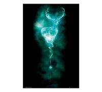 Harry Potter Expecto Patronum Stag Canvas Print In Black Black