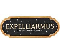 Harry Potter Expelliarmus Wall Sign - Vintage Wooden Spell Plaque with “The Disarming Charm” - Wizarding World Wall Art by Widdop