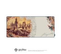 Harry Potter - Floral Edition, Premium XXL mousepad, 90×40 cm, Brown/Orange, Non-Slip Base, Micro-Textured Surface, Washable, Soft Neoprene