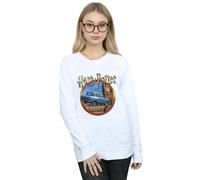 Harry Potter Flying Car Sweatshirt In White White XXL