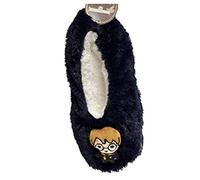 Harry Potter Footlets Ladies Black Slipper Socks Hogwarts UK 3-5 & 6-8 (UK 6-8)