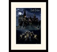 HARRY POTTER Framed Poster of Hogwarts School 30cm x 40cm - Official Merchandise