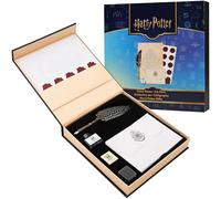 Harry Potter Calligraphy Set, Quill Fountain Pen Ink Set with Paper Envelopes Bottle Ink and Stamp Writing Set Feather Pen, Gifts