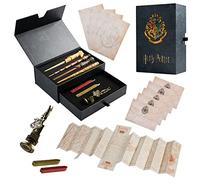 Harry Potter Gifts Stationery Set with Wand Pens Marauders Map Letter Writing Kit Paper Envelopes Wax Seals Gift for Kids Teens Collectors Fans
