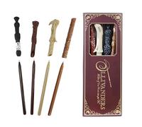 Harry Potter Gifts Wand Pen Set of 4 - Collectible Stationery Gift for Fans | 4 Wizard Wand Pens, Smooth Black Rollerball Ink, Harry, Hermione, Dumbledore & Voldemort, Official Licensed Merchandise