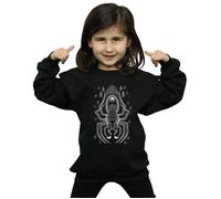 Harry Potter Girl's Aragog Line Art Sweatshirt in Black | Size: 5-6 Years Harry Potter Black 5-6 Years