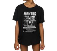 Harry Potter Girls Bellatrix Lestrange Wanted T-Shirt 9-11 Years Black
