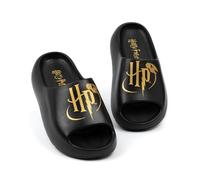 Harry Potter Girls Black Logo Sliders - 2 UK Child