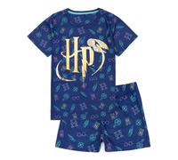Harry Potter Girls Blue Short Sleeve Short Leg Pyjama Set - 13-14 Years