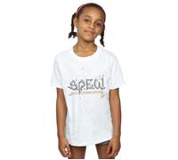 Harry Potter Girl's Dobby Elfish Welfare Cotton T-Shirt in White | Size: 5-6 Years Harry Potter White 5-6 Years