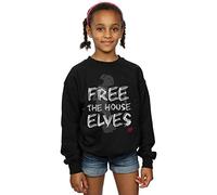 Harry Potter Girls Dobby Free The House Elves Sweatshirt 9-11 Years Black