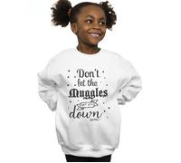 Harry Potter Girl's Don´t Let The Muggles Sweatshirt in White | Size: 12-13 Years Harry Potter White 12-13 Years