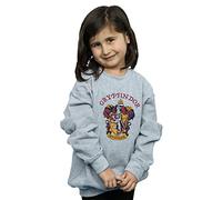 Harry Potter Girls Gryffindor Crest Sweatshirt Sport Grey 9-11 Years
