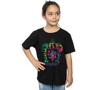 Harry Potter Girls Gryffindor Crest Tie Dye Infill T-Shirt Black 12-13 Years