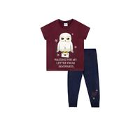 Harry Potter Girl's Hedwig Pyjamas Letter From Hogwarts in Red | Size: 8-9 Years Harry Potter Red 8-9 Years