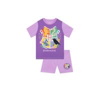 Harry Potter Girl's Hogwarts Pyjamas in Purple | Size: 9-10 Years Harry Potter Purple 9-10 Years