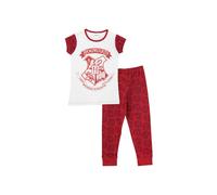 Harry Potter Girl's Hogwarts Short Sleeve Pyjamas in White | Size: 7-8 Years Harry Potter White 7-8 Years