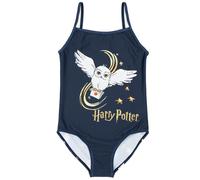 Harry Potter Girl's Kids 1 Piece Swimming Costume (Girls Navy) in Blue | Size: 7-8 Years Harry Potter Blue 7-8 Years