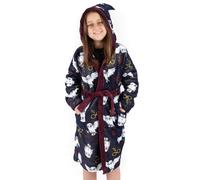 Harry Potter Girl's Kids Bathrobe (Girls Blue) in Blue | Size: 11-12 Years Harry Potter Blue 11-12 Years
