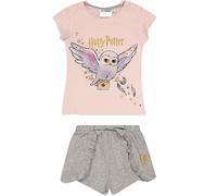 Harry Potter Girls Pyjama Set T-shirt and shorts (UK, Age, 3 Years, Regular, Pink)