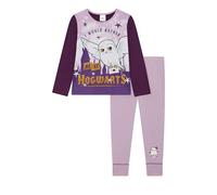 Harry Potter Girls Pyjamas, 2 Piece Set with Long Sleeves featuring Hedwig, Lilac, Age 5-6 Years