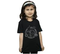 Harry Potter Girl's Ravenclaw Seal Cotton T-Shirt in Black | Size: 12-13 Years Harry Potter Black 12-13 Years