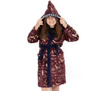 Harry Potter Girls Red Hedwig All-Over Print Bathrobe - 5-6 Years