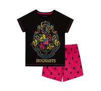 Harry Potter Girls Short Pyjamas Hogwarts Black 10-11 Years