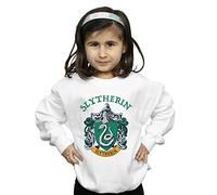 Harry Potter Girls Slytherin Crest Sweatshirt White 12-13 years