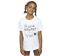 Harry Potter Girl's Wizard In Training Cotton T-Shirt in White | Size: 9 Years Harry Potter White 9 Years