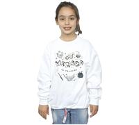 Harry Potter Girl's Wizard In Training Sweatshirt in White | Size: 9 Years Harry Potter White 9 Years