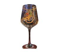 Harry Potter - Glass - Hogwarts - Wine Glass 350 ml - Drinking Glass Logo - Gift Box