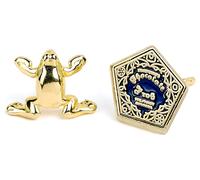 Harry Potter Gold Plated Chocolate Frog Stud Earrings