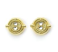 Harry Potter Gold Plated Time Turner Stud Earrings, Birthday Gift