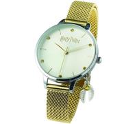 Harry Potter Golden Snitch Charm Watch with Crystal Elements - Premium Finish - Zinc / Stainless Steel
