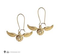 Cinereplicas Harry Potter Golden Snitch Earrings, 1 x 0.8 cm, Official Licence, 1 * 0.8cm, Zinc alloy laiton