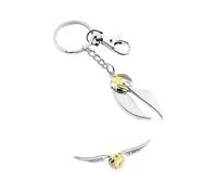 Harry Potter Golden Snitch Keyring and Pin Badge - Silver
