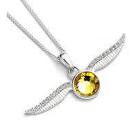 Harry Potter Golden Snitch Necklace Embellished with Crystals Elements by The Carat Shop