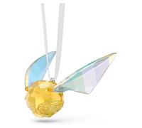Swarovski Harry Potter Snitch Ornament, Yellow and Clear Crystal with a White Satin Ribbon, from the Swarovski Harry Potter Collection