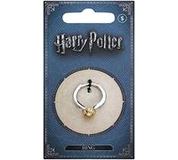 Harry Potter Golden Snitch Stainless Steel Ring - Large -Size P by The Carat Shop