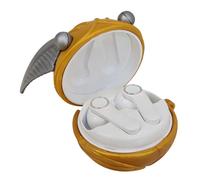Harry Potter Golden Snitch True Wireless Stereo Earphones With Built-In Microphone To Make Calls. Golden Snitch Charging Case. Bluetooth V5.0. USB-C. Volume And Track Control For Music Playback.