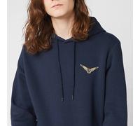 Harry Potter Golden Snitch Unisex Embroidered Hoodie - Navy | Size: Medium Harry Potter Navy M