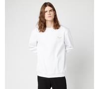 Harry Potter Golden Snitch Unisex Embroidered Sweatshirt - White - L