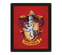 Pyramid International 3D Lenticular Framed Poster - Harry Potter Colourful Crest Gryffindor 10x8in