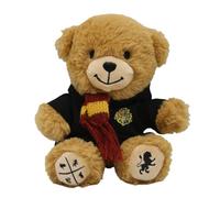 Harry Potter Gryffindor Bear Plush, Hogwarts Mini Teddy with Robe & Scarf | Collectible Stuffed Animal, Silkscreen Paw Prints, 17cm House Mascot, Wizarding World Gift for Kids & Fans