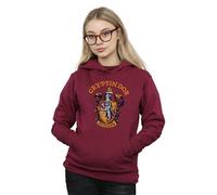 Absolute Cult Harry Potter Women's Gryffindor Crest Hoodie Burgundy Medium
