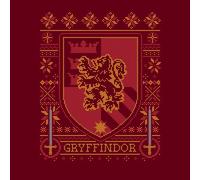 Harry Potter Gryffindor Crest Women's Christmas T-Shirt - Burgundy - L