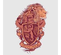Harry Potter Gryffindor Drawn Crest Women's T-Shirt - Grey - 4XL