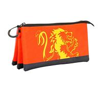 Harry Potter Gryffindor-FAN Triple Pencil Case, Red, 23 x 11 cm